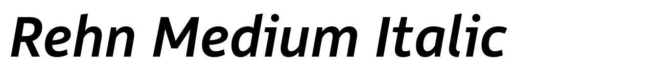 Rehn Medium Italic